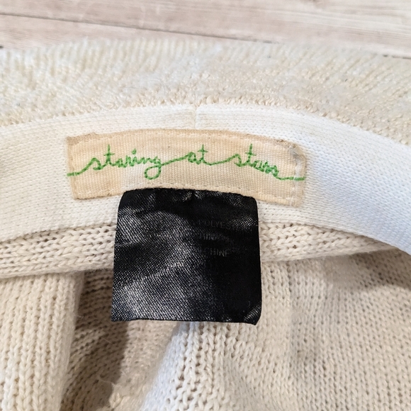 Urban Outfitters Staring at Stars Cotton Woven Floppy Soft Hat Natural - Picture 12 of 13